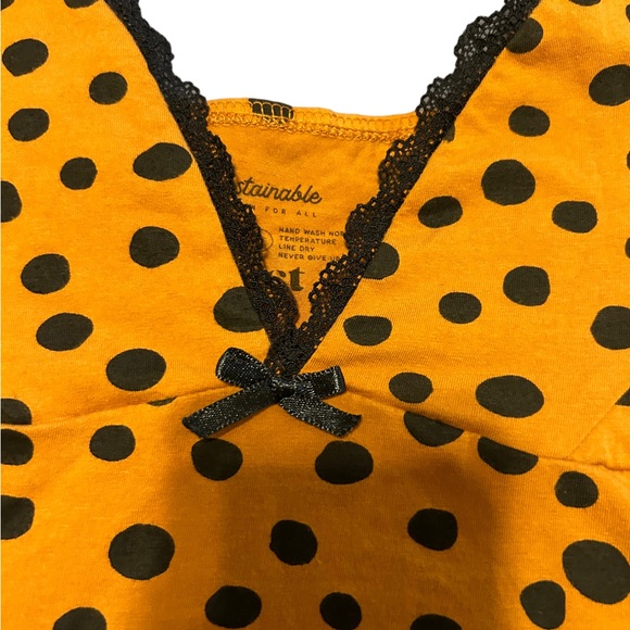 Pact orange and black cami top size large - Picture 2 of 7